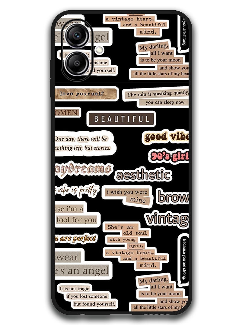 Theodor Case Compatible with Samsung Galaxy A07 6.7 Inch Protection Shockproof Bumper Cover Beautiful Quote - Image 1